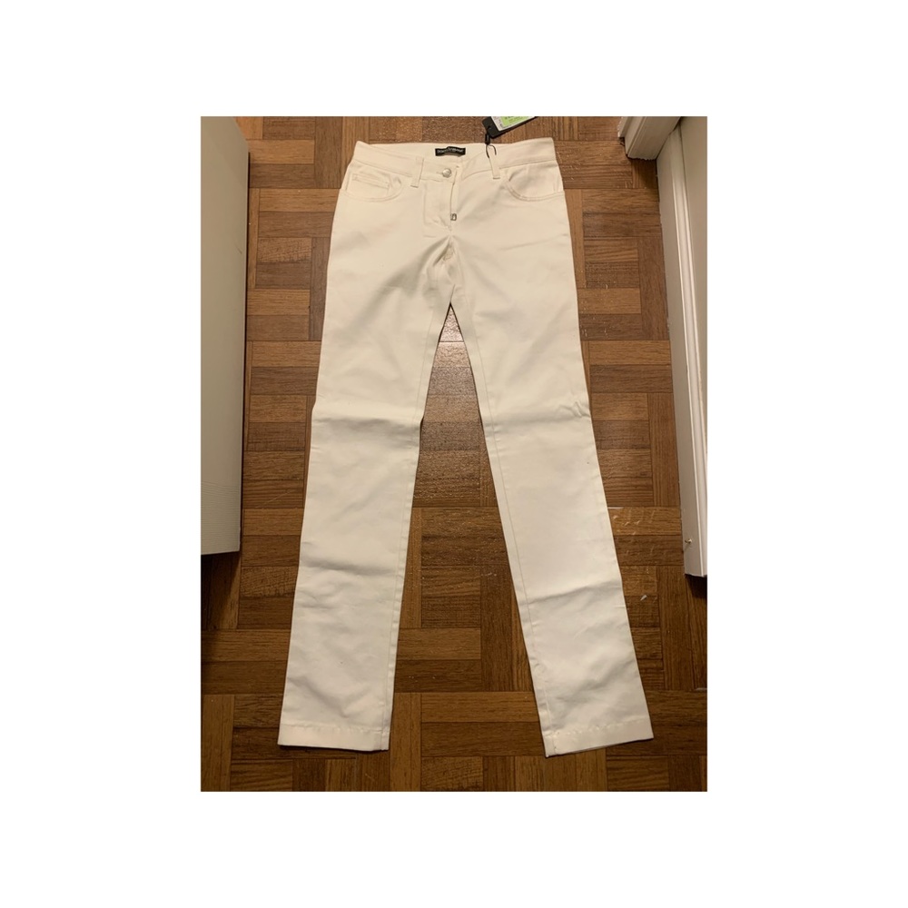 Dolce and Gabbana white jeans